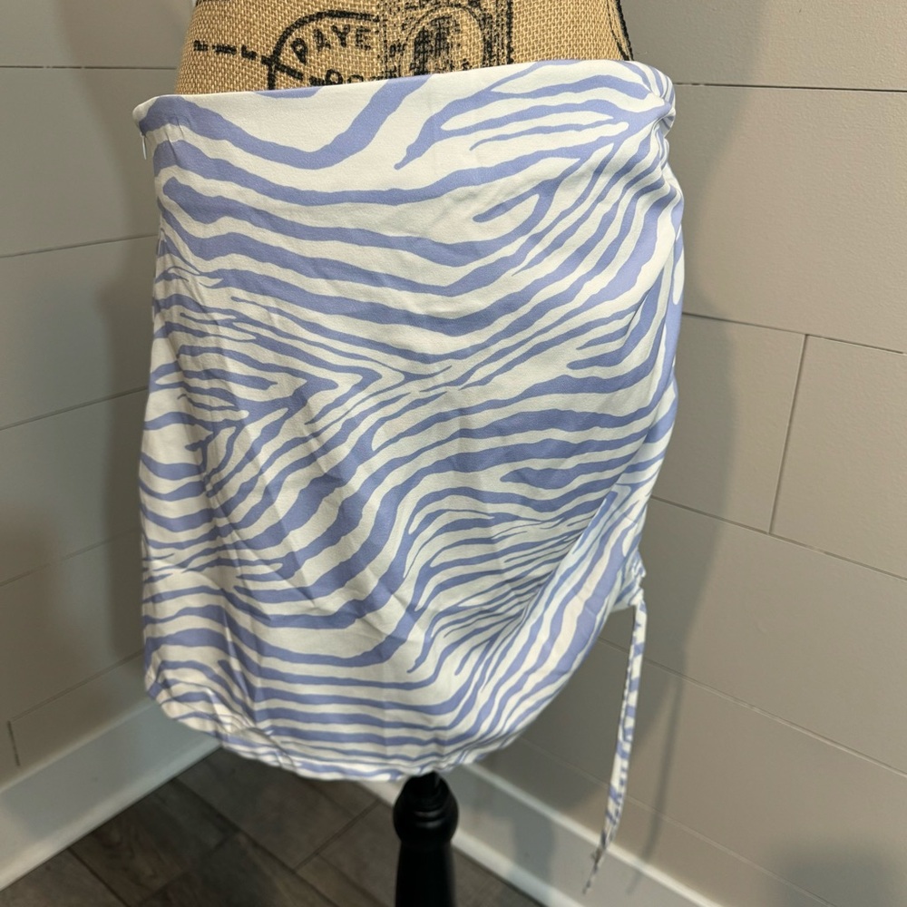Cider Lavender Side Cinch Mini Skirt - XL